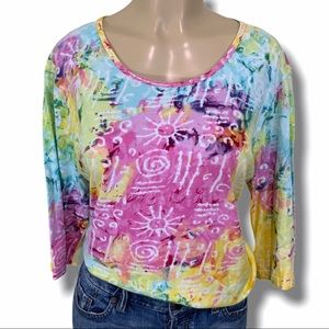 American Sweetheart Tie Dye Cotton Tee Siz…